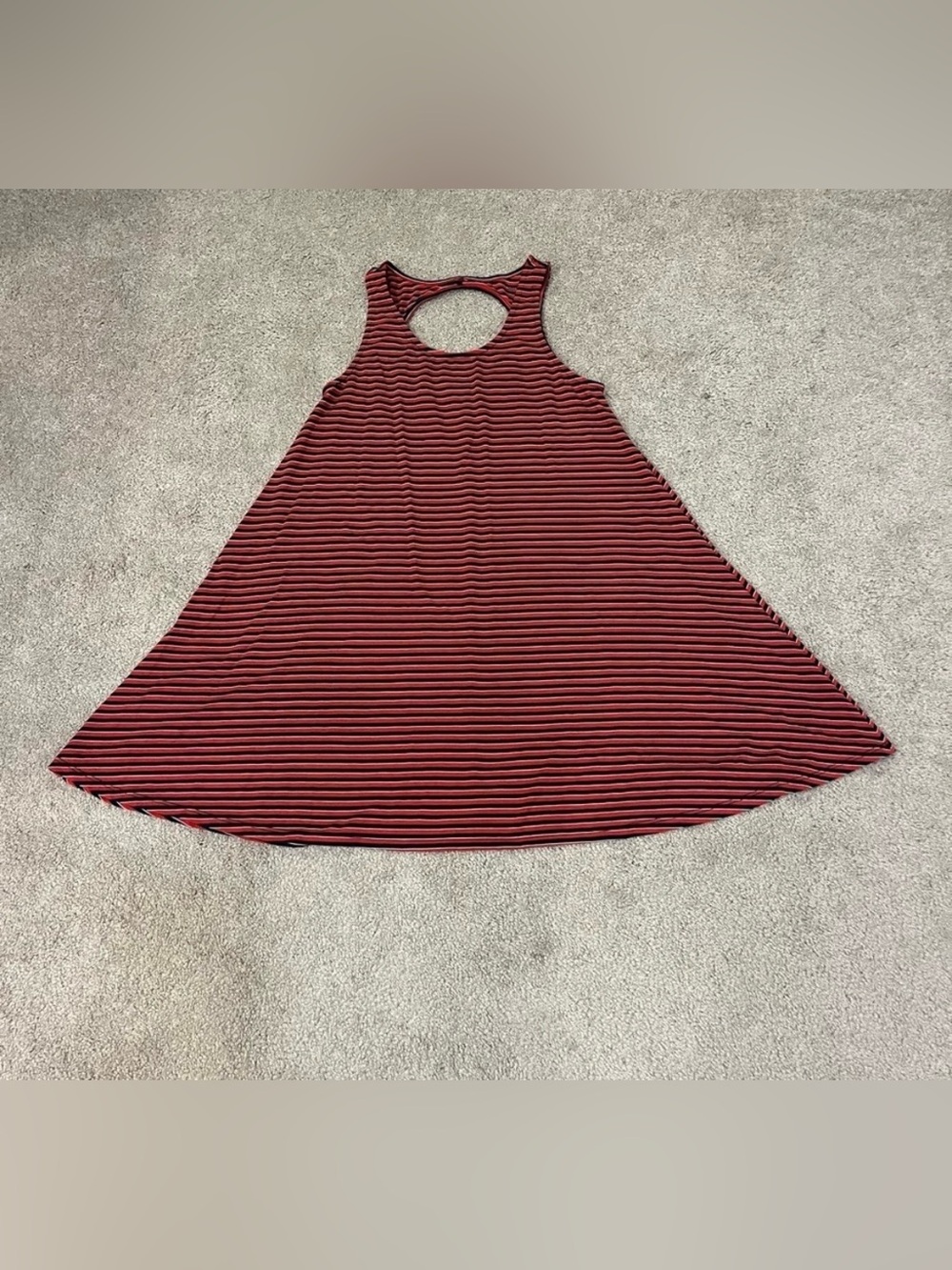 Arizona Jean Co. Red, White, and Blue Striped Swing Dress